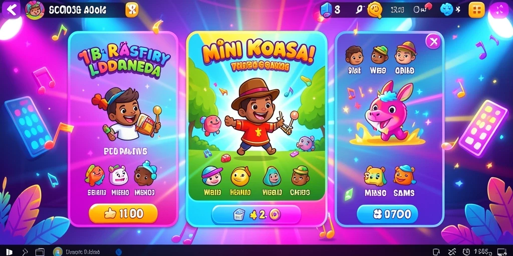Tampilan menu utama yang menarik dan mudah dinavigasi.
