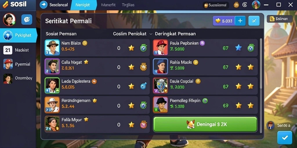 Tampilan awal yang menarik dan mudah dinavigasi.