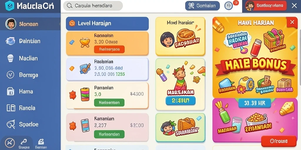 Tampilan antarmuka yang sederhana dan menarik.