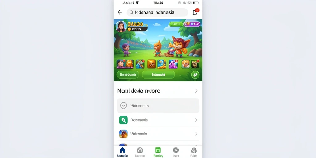 Tampilan awal game dengan karakter yang menarik.