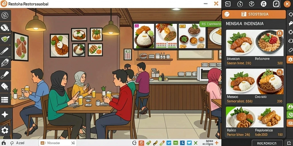 Tampilan awal yang menarik dan mengundang.