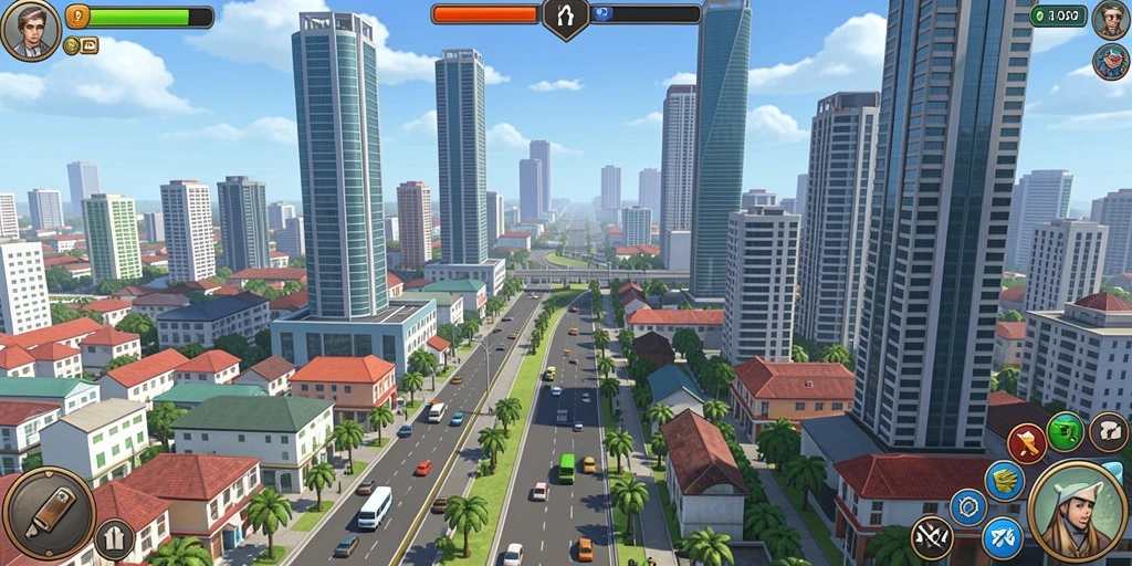 Karakter utama dalam aksi bertarung.