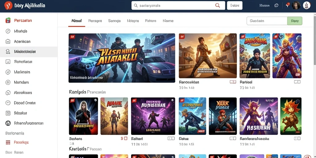 Screenshot menunjukkan antarmuka permainan yang menarik.