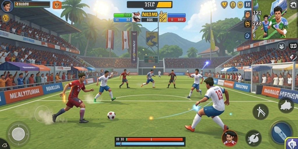 Tampilan level yang menawan dan penuh warna.