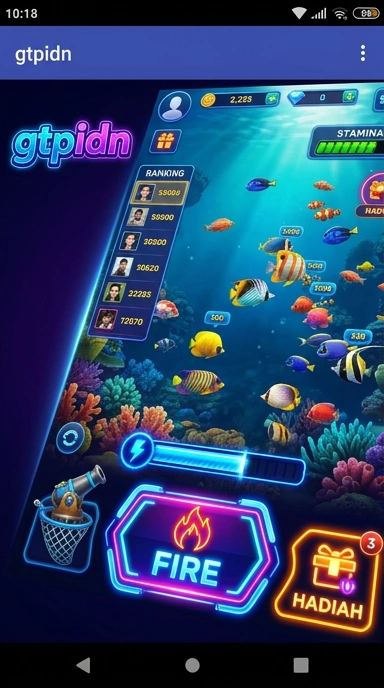 Cuplikan layar menu unduhan gtpidn untuk perangkat Android